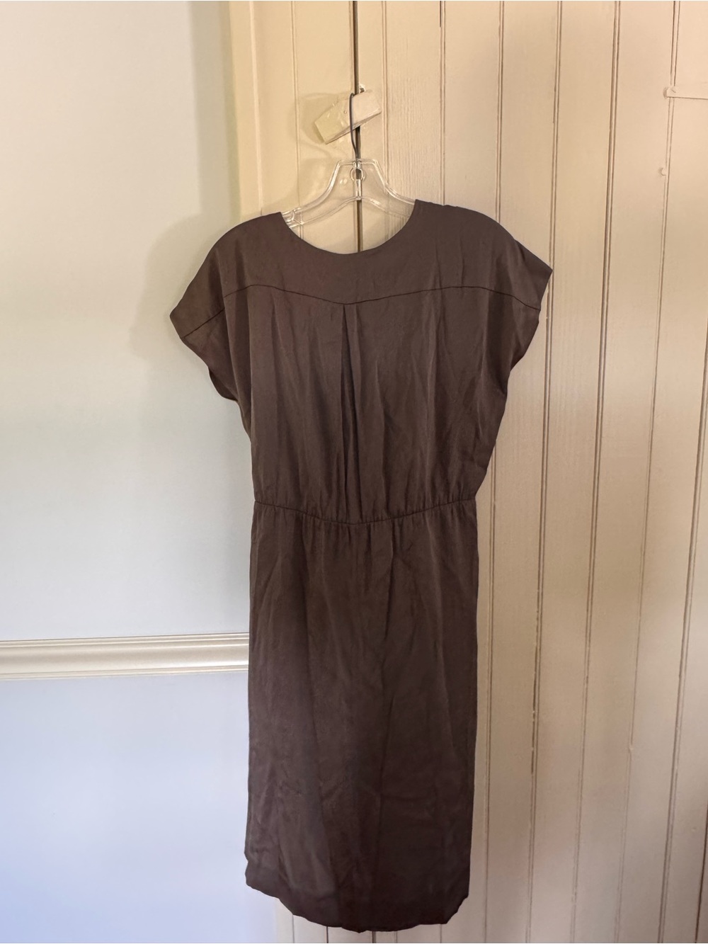 Diane Von Furstenberg Brown Midi Dress with Elastic Waist